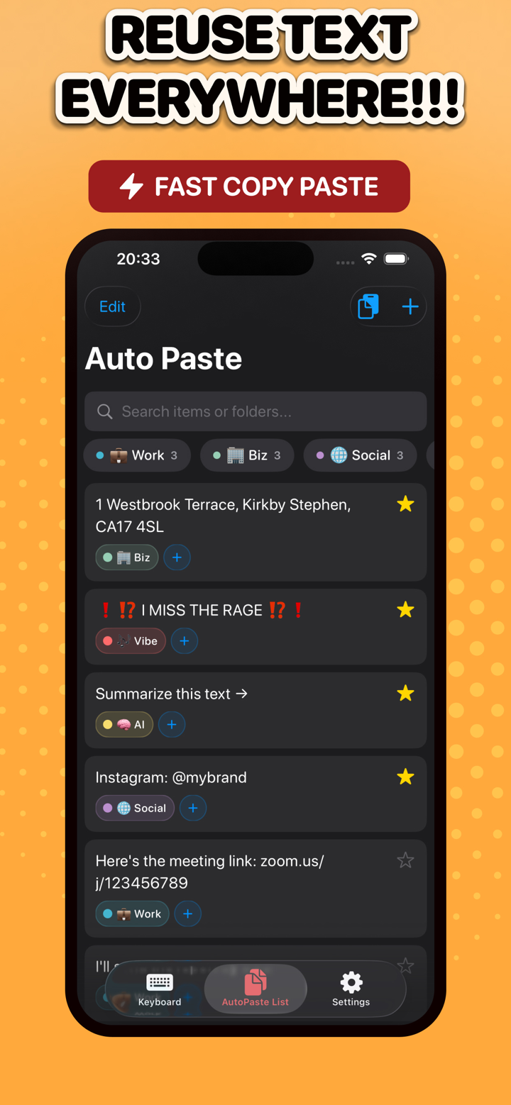 Clipboard Paste Keyboard+ screenshot 2