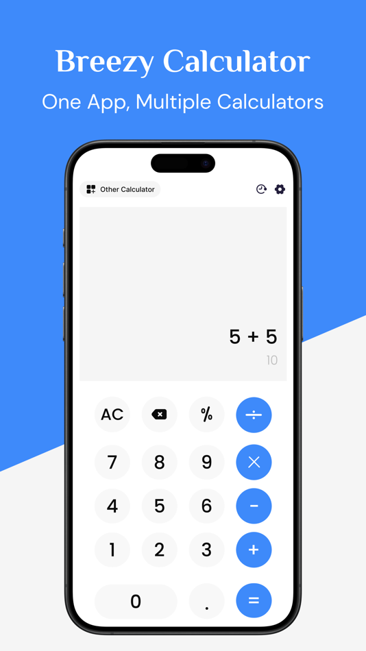 #1. Breezy Calculator (iOS) 由: Ankur Dhameliya