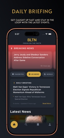 BLTN News iPhone screenshot