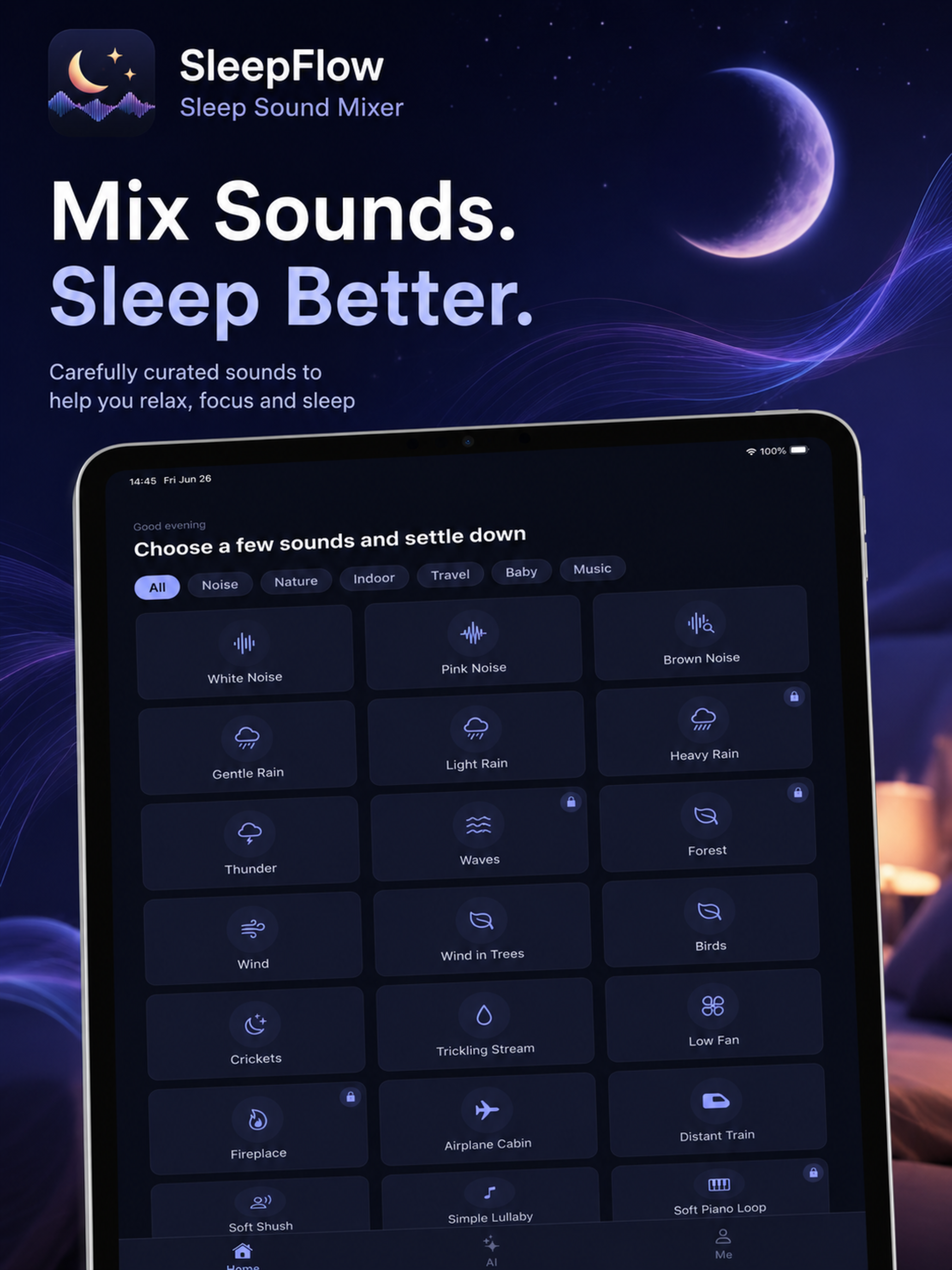 SleepFlow: Rain & Sleep Sounds screenshot 4