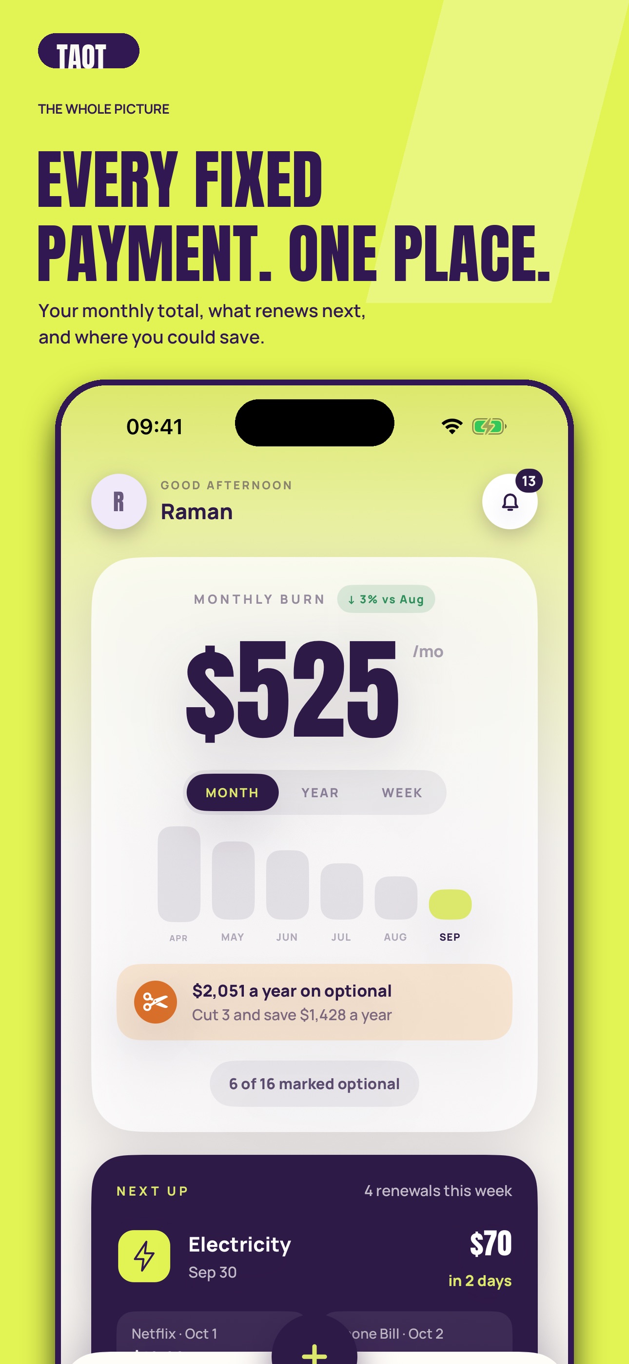 Screenshot 8 of TAOT – Subscription Tracker