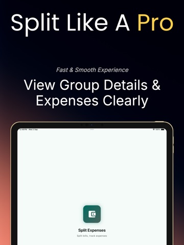 Split Expenses Pro Tracker iPad screenshot