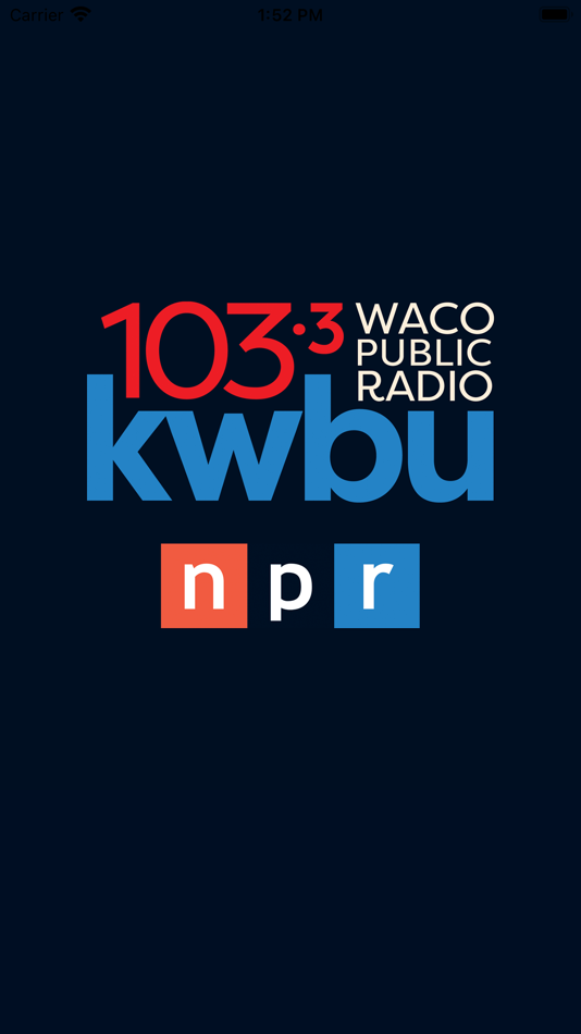 #1. KWBU Public Radio App (iOS) 由: Brazzos Valley Public Broadcasting Foundation