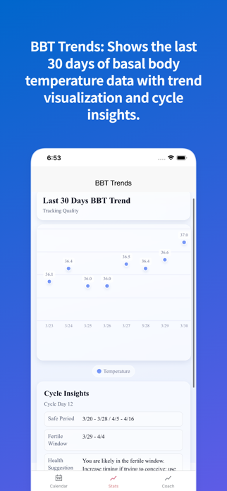 My Fertility Tracker Screenshot 2 of 4