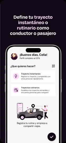 Captura de pantalla de TRIBBU - Compartir Coche en iPhone 3