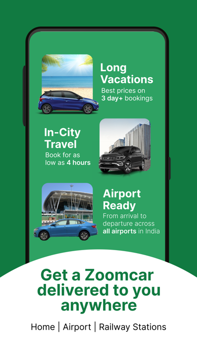 Zoomcar: Car rental for travel Screenshot