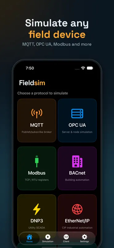 FieldSim - Protocol Simulator screenshot 1 of 6