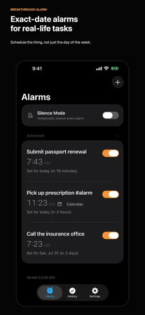 Breakthrough Alarm screenshot 1