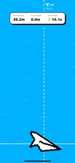 Capture d'écran de PaperPlane: World Record sur iPhone 2