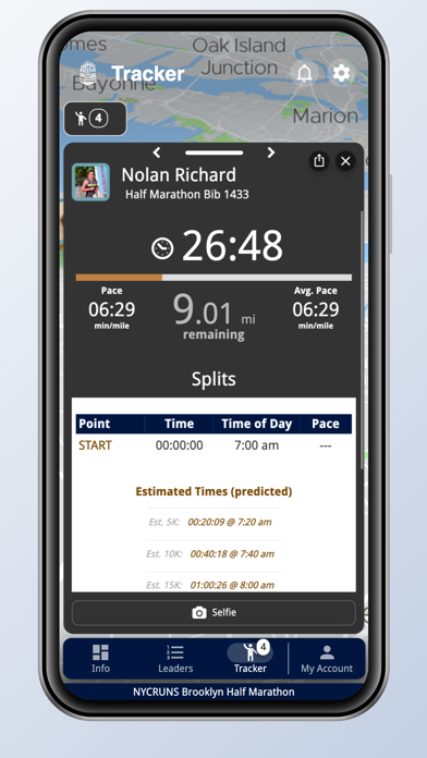 NYCRUNS Brooklyn Half Marathon Screenshot