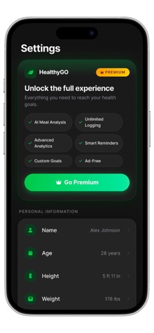 HealthyGO | Smart Lifestyle iPhone screenshot