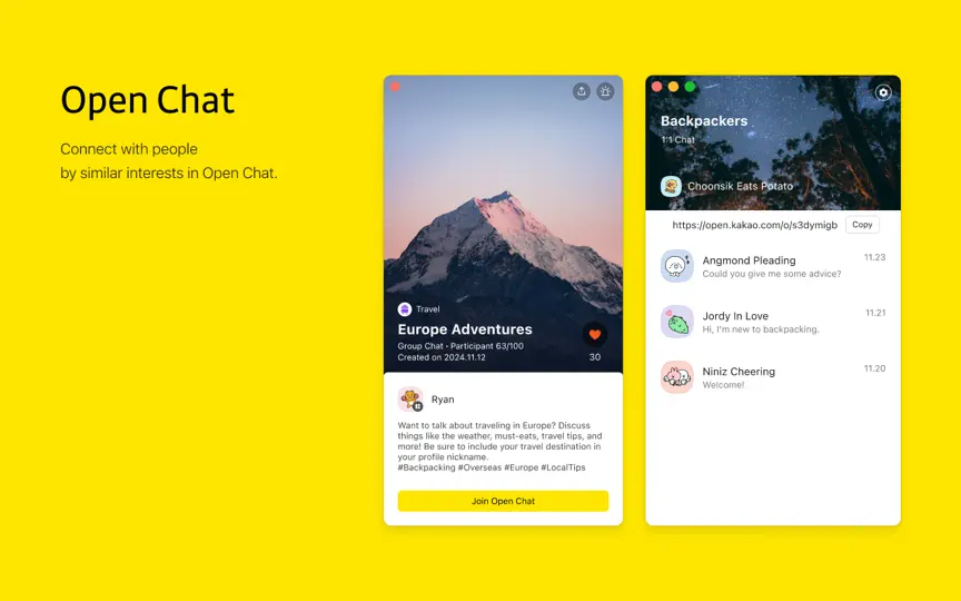 Скриншот KakaoTalk на iPhone 6