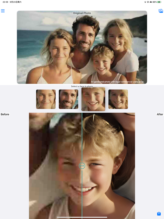FaceRefresh: Old Photo Restore iPad screenshot 2 - Photo & Video app