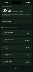 Practice Focus and Attention screenshot
