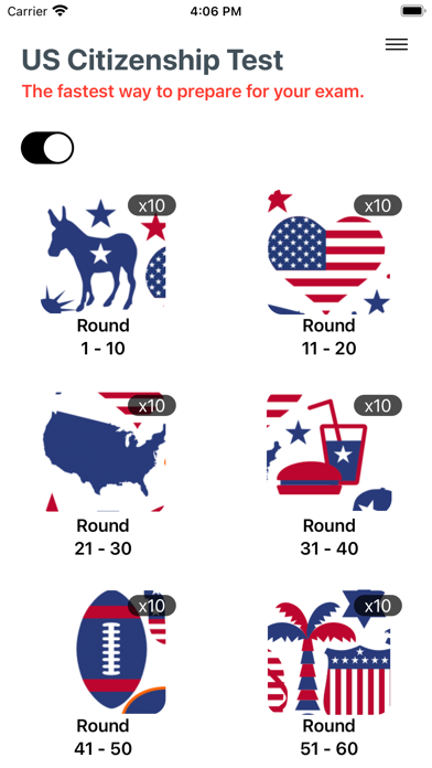 US Citizenship Practice 2025 Screenshot