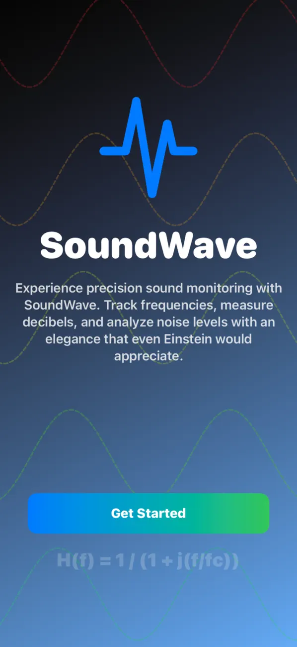 Screenshot #1 pour SoundWavesDetector