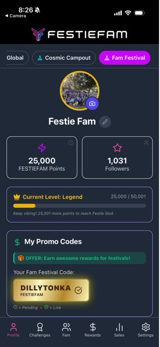 FestieFam App Screenshot 3 of 6