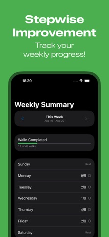 StepWise Improvements: Walking Screenshot 5 of 6