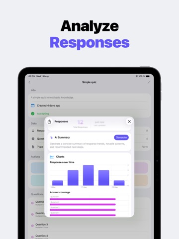 Forms AI+ for Google Forms iPad screenshot
