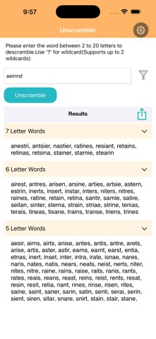 Unscrambler-Word Screenshot 5 of 9