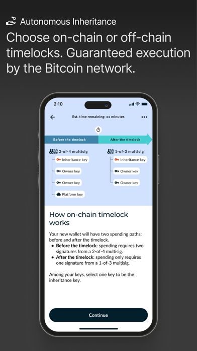 Nunchuk Bitcoin Wallet iPhone screenshot 3 - Finance app