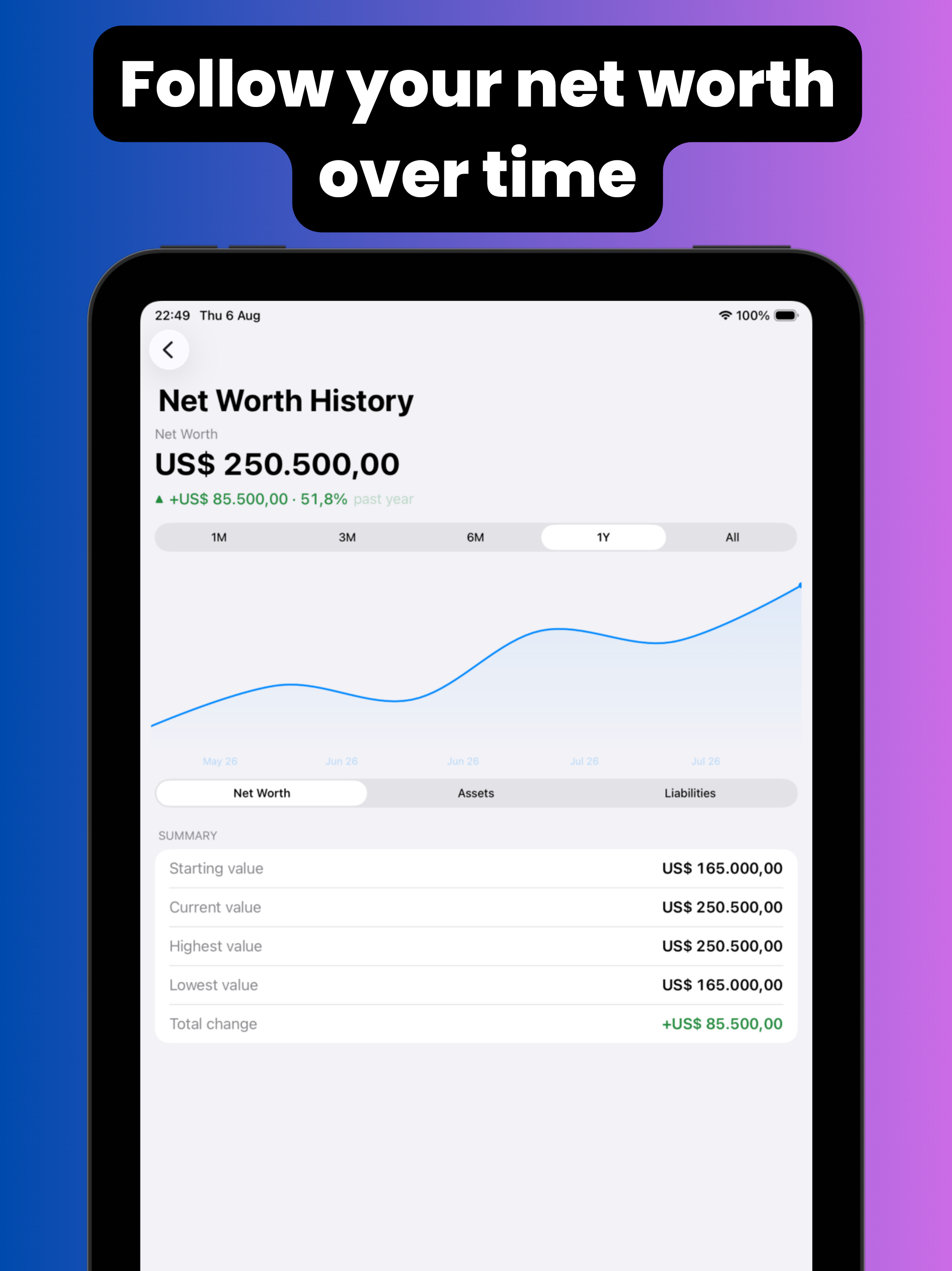 Wealthio: Net Worth Tracker screenshot 12