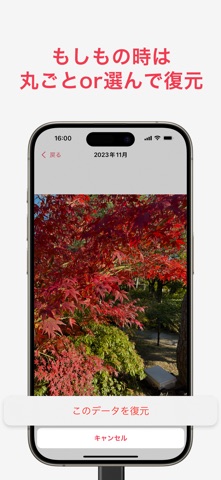 写真バックアップ - 写真の保護や容量問題の解消に のスクリーンショット