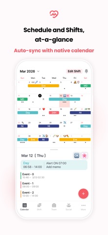 CAREWOKX - Team Shift Calendar Screenshot 1 of 5