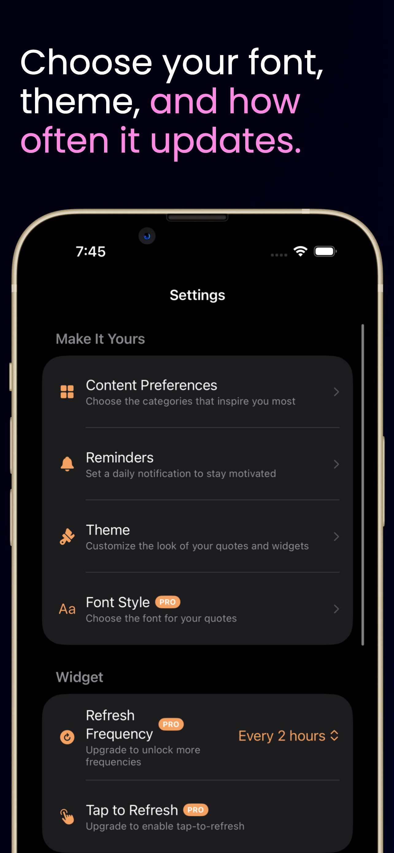 Motivational Widget - Quotes screenshot 7