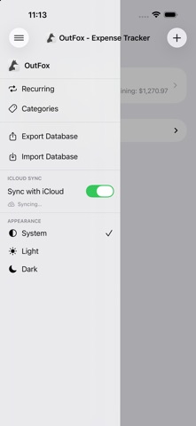 OutFox - Expense Tracker screenshot 3