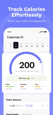 Calorize - AI Calorie Tracker iPhone screenshot