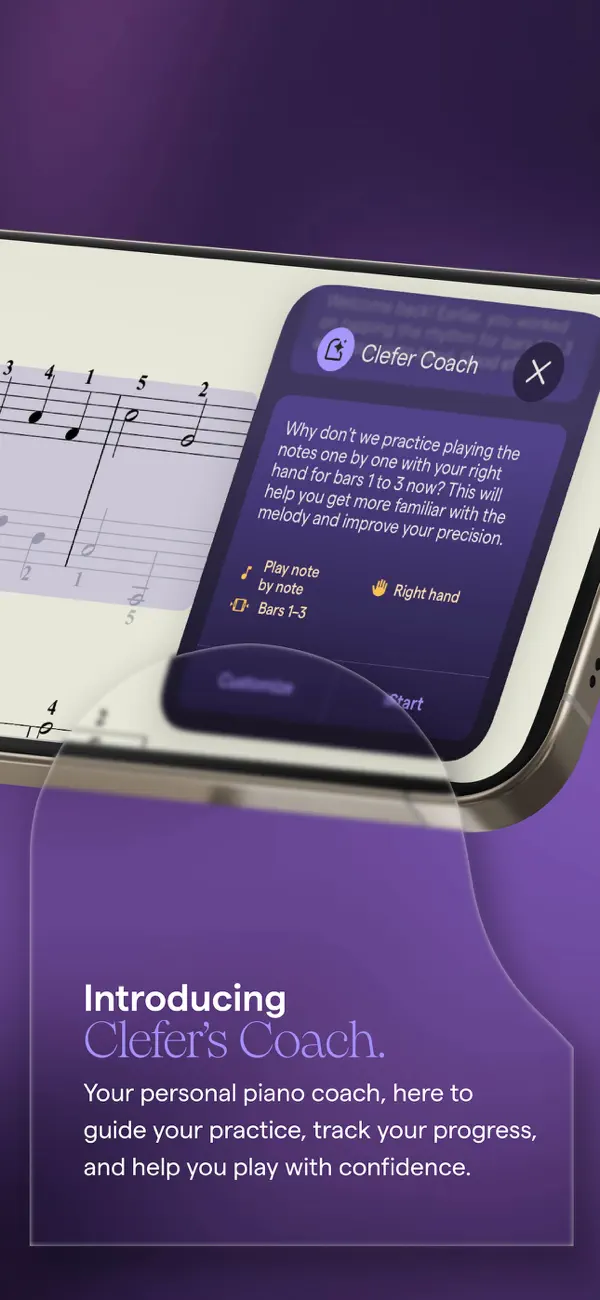 Screenshot #2 pour Clefer: Guided Piano Practice
