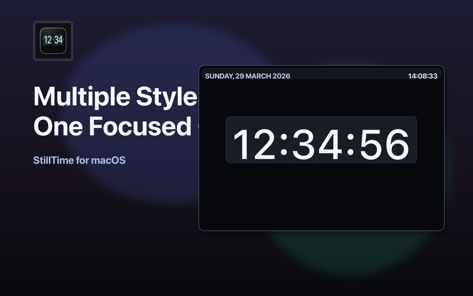 #1. StillTimer (macOS) By: Seyhun Akyurek