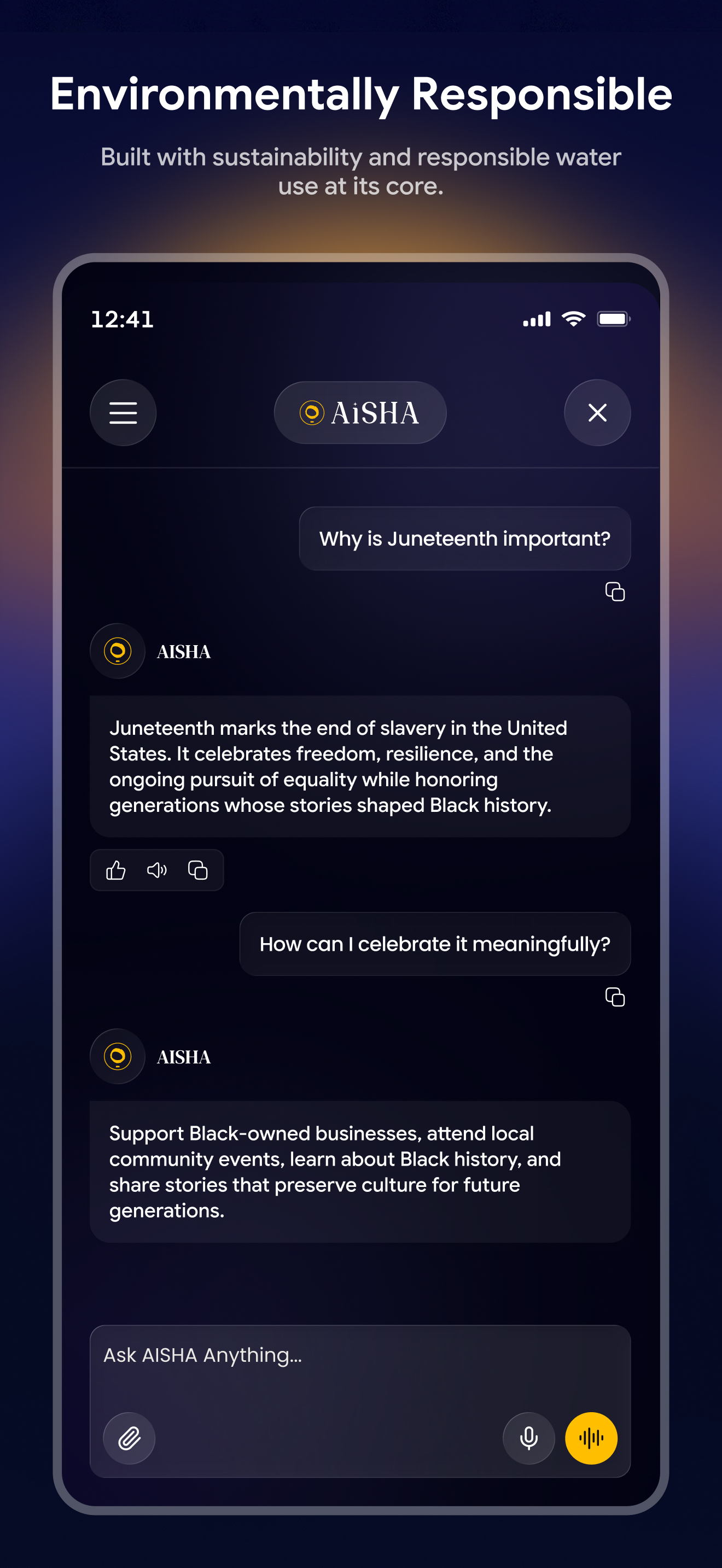 Aisha: AI Chat, Culture First screenshot 5