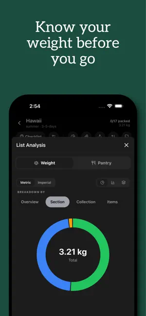 Basepack: Packing Lists screenshot 3
