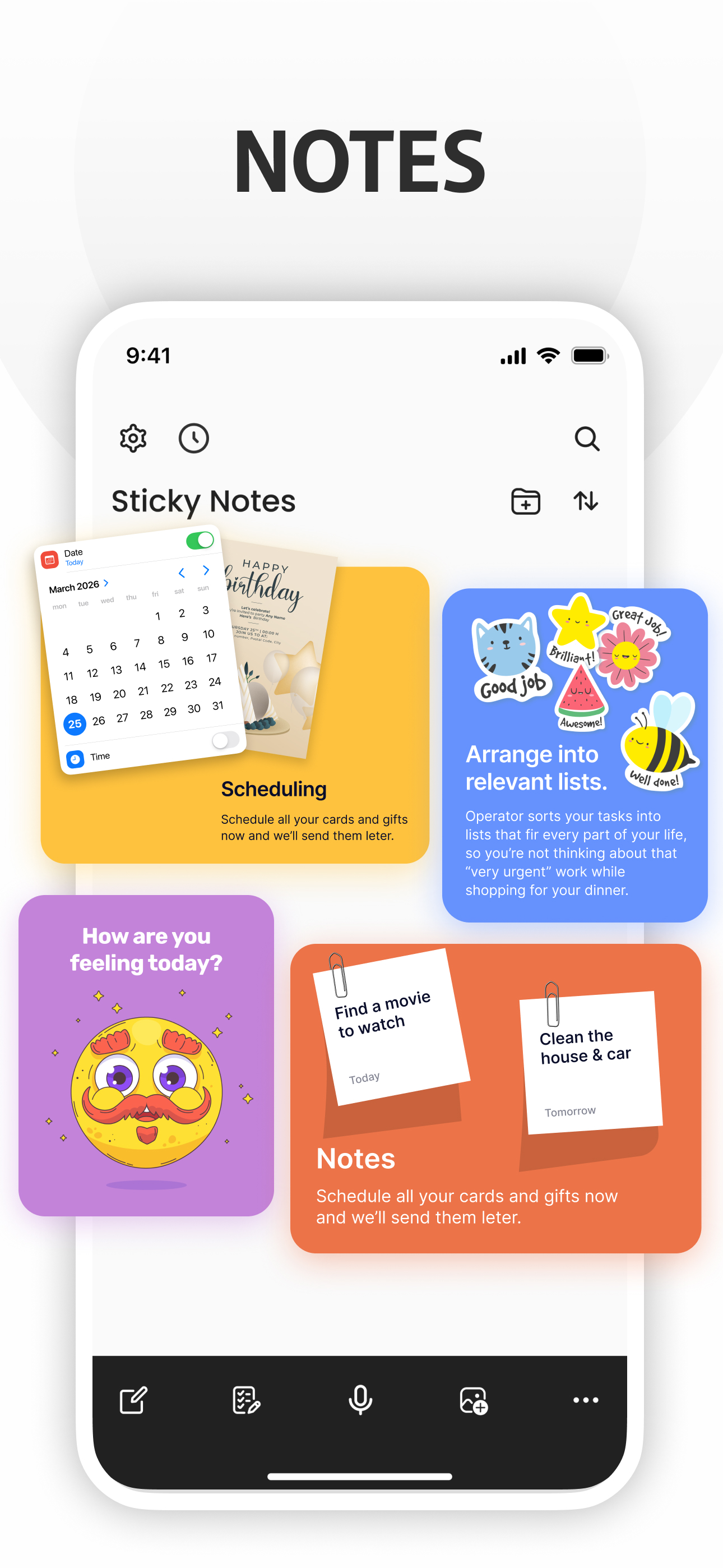 Sticky Notes: Widget, Notebook