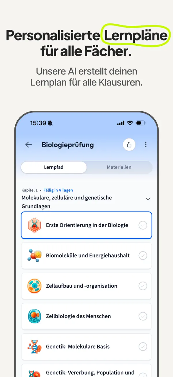 StudySmarter: KI Lernapp iPhone App Screenshot 4 – Bildung