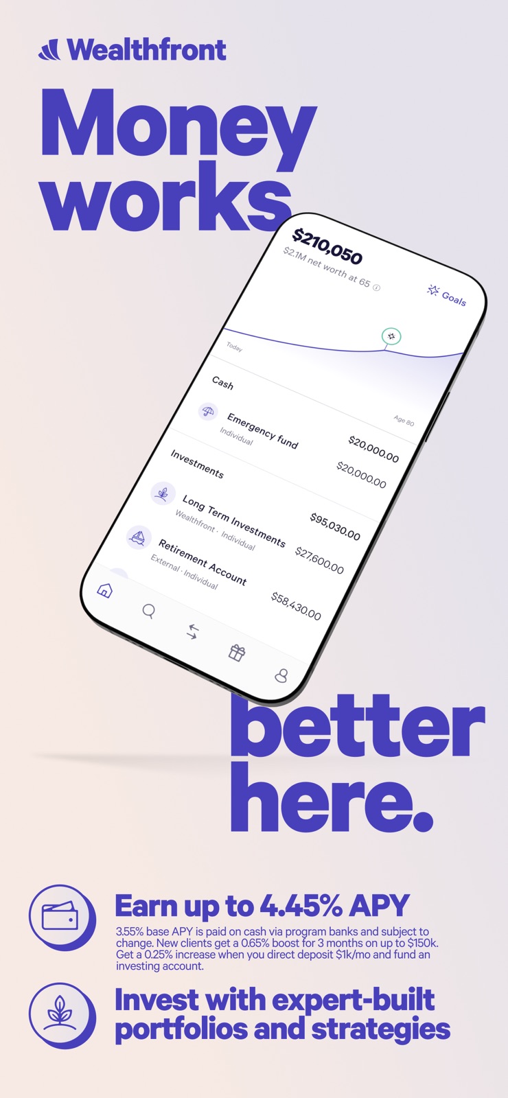 Wealthfront: Save and Invest iphone screenshot 2