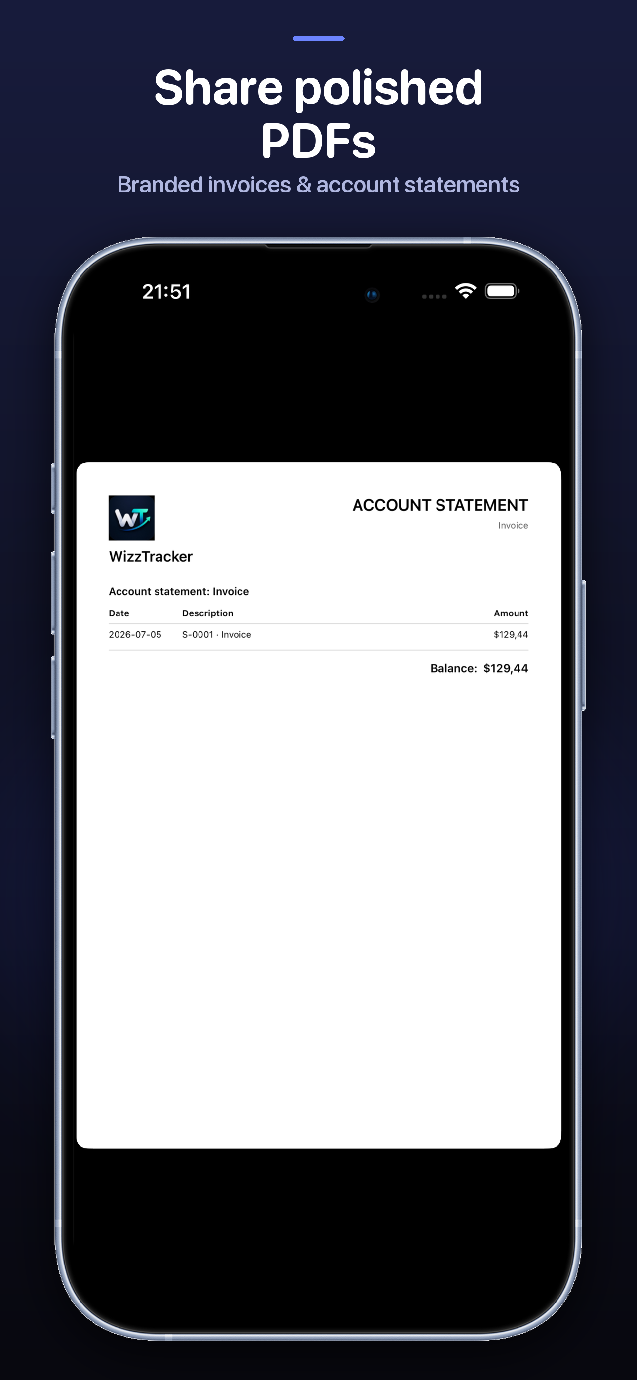 WizzTracker - Invoice screenshot 10
