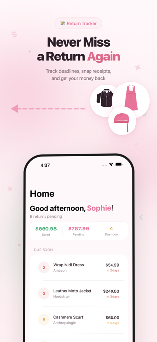 Girl Math: Return Tracker Screenshot 1 of 6