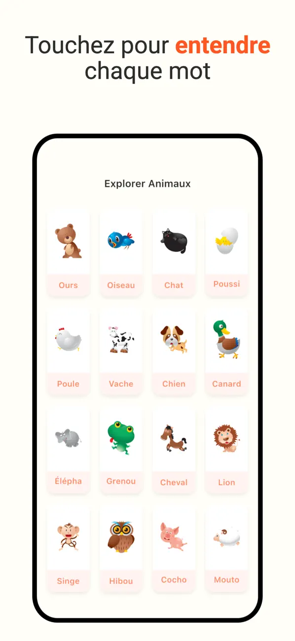Screenshot #3 pour I'm Learning: Premiers Mots
