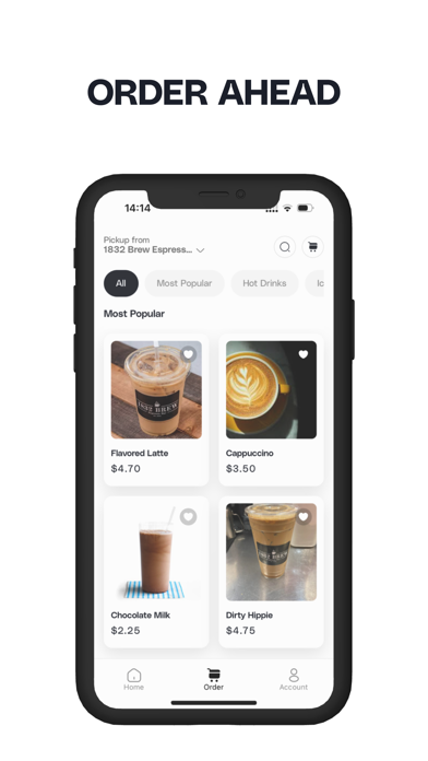 1832 Brew Espresso Bar Screenshot