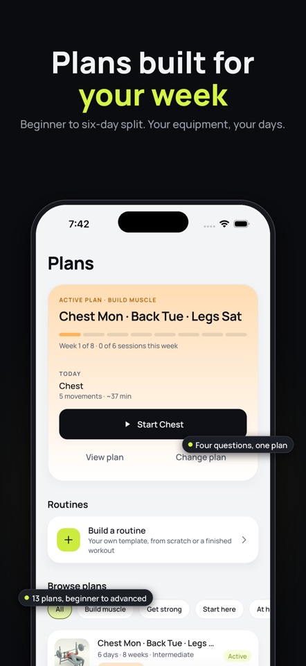 Heavyday: Gym Workout Planner screenshot 2