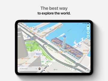 Apple Maps iPad screenshot