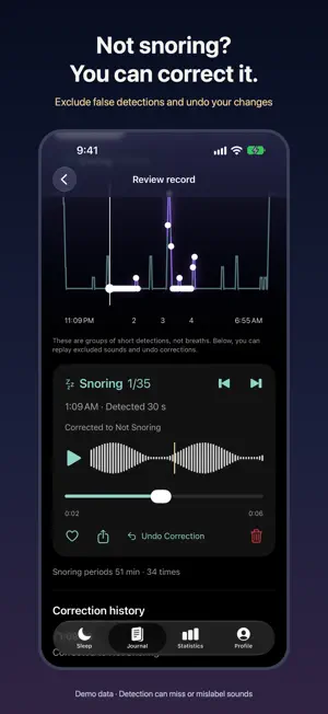 Drowse: Snore & Sleep Recorder screenshot 4
