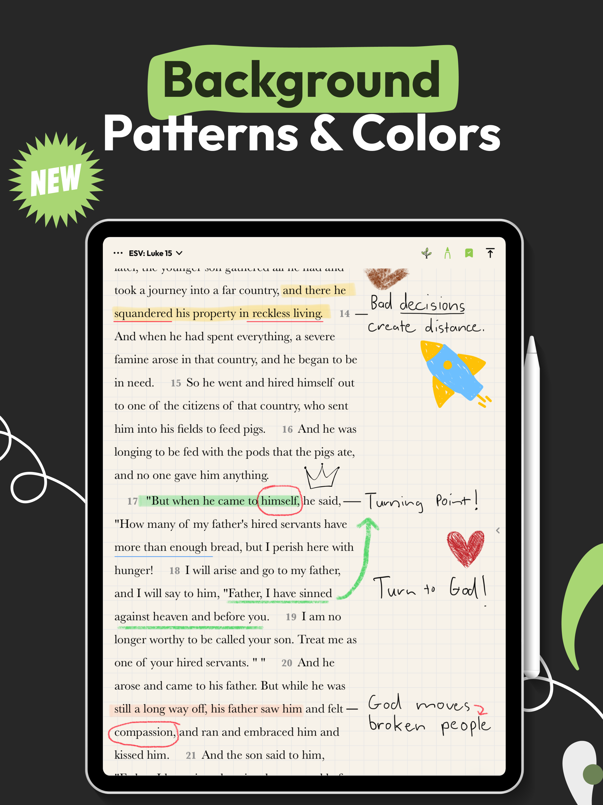 Pencil Bible: Journal & Study screenshot 14