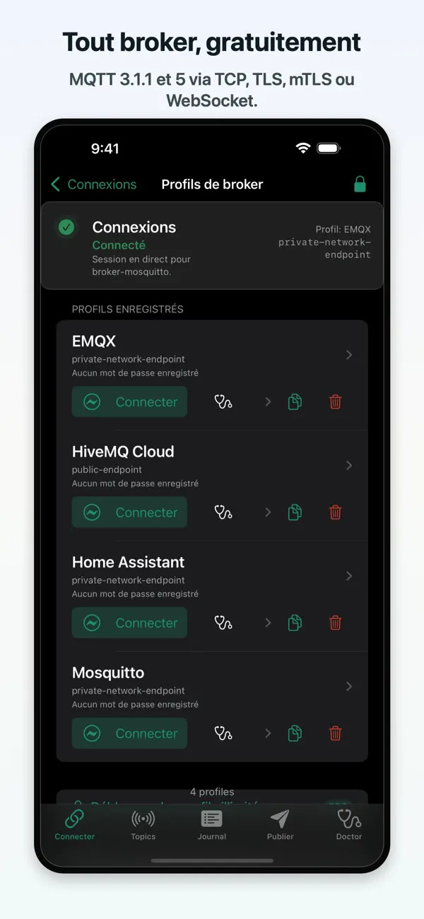 Screenshot #1 pour MQTT Commander