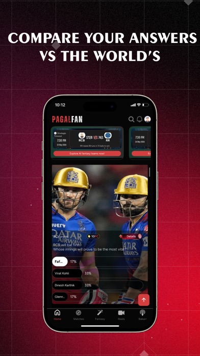 PagalFan - App for Sports Fans Screenshot