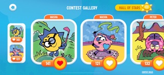 Kikoriki Coloring Contest iPhone screenshot