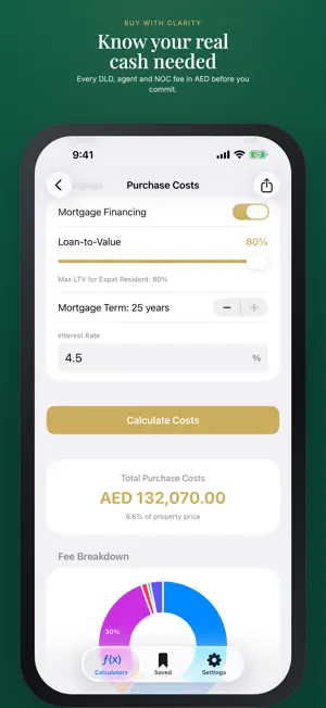 UAE Property Calculator screenshot 1